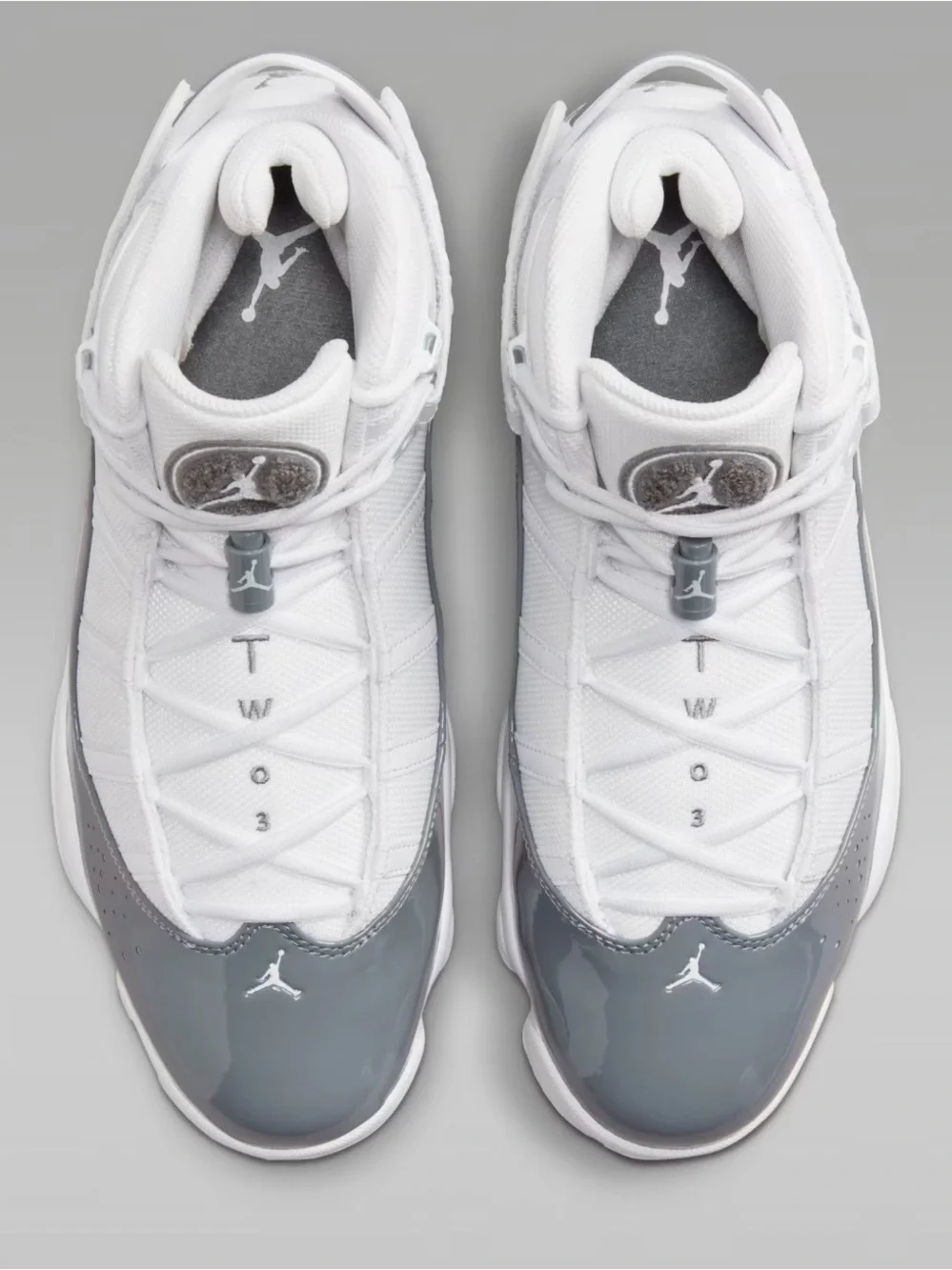 Brand New! Nike Air Jordan 6 rings White and Grey men’s sneakers